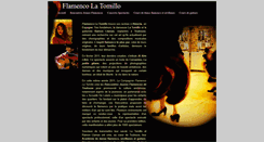 Desktop Screenshot of flamenco-latomillo.com