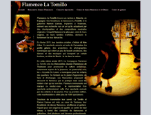 Tablet Screenshot of flamenco-latomillo.com
